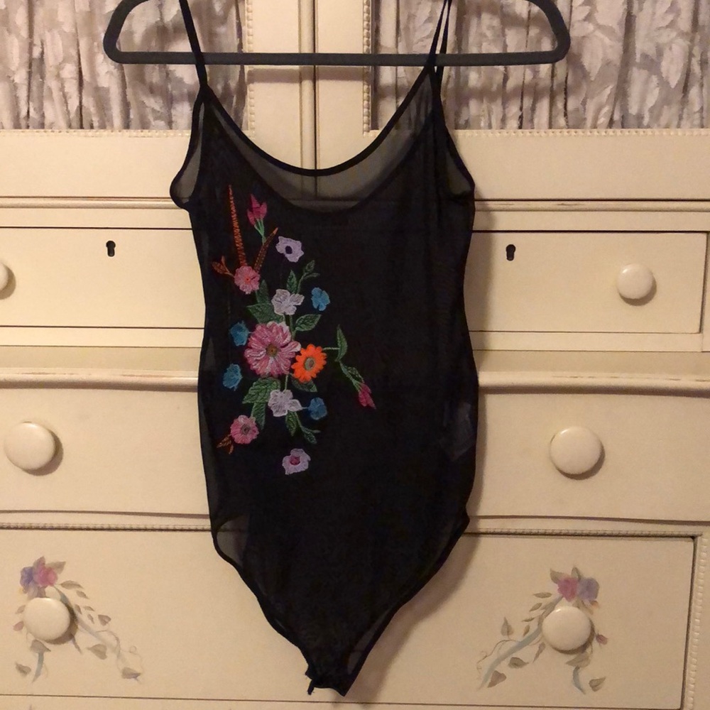 Mesh Floral Bodysuit